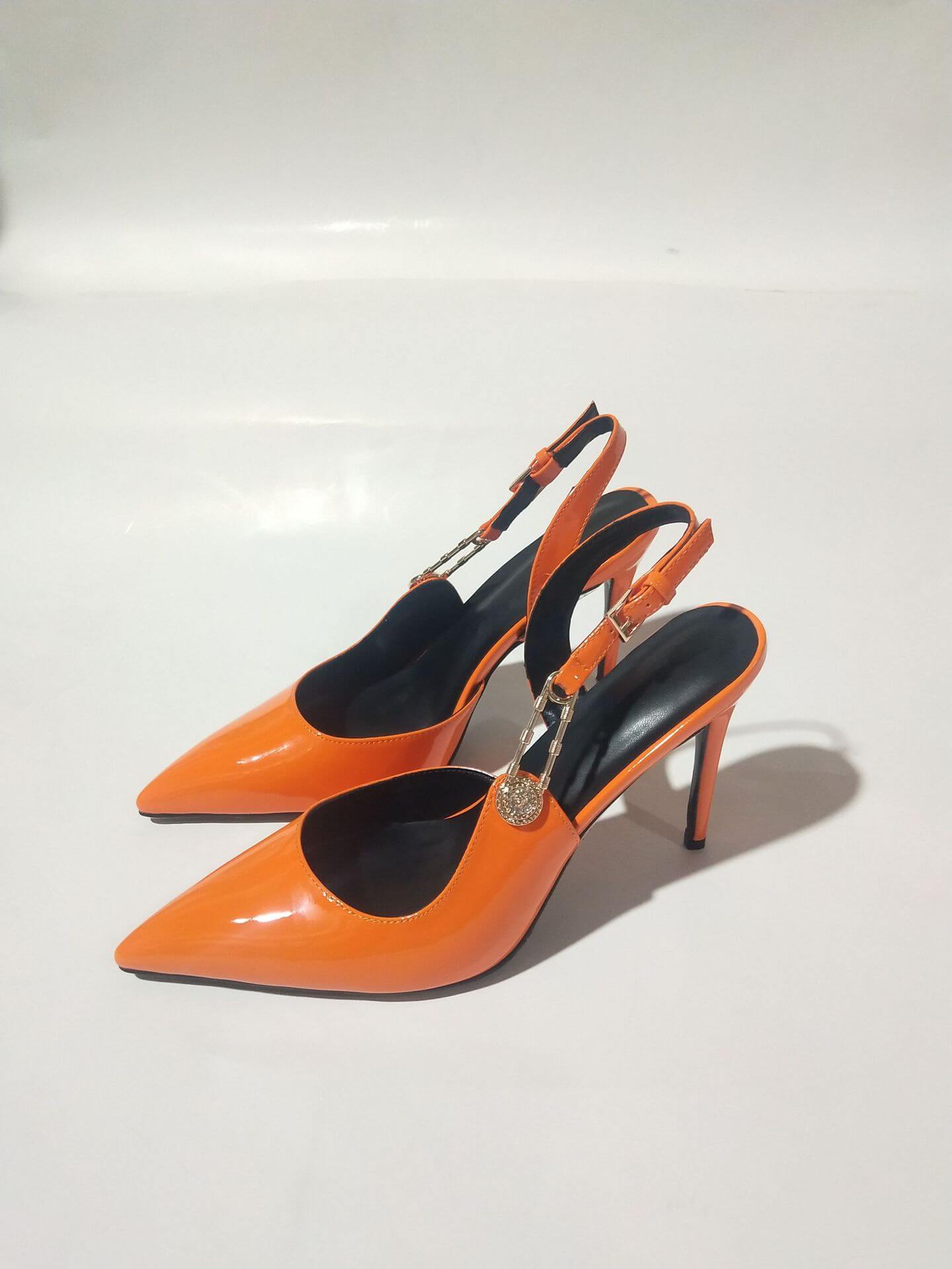 Women's Rhinestone Pointed Toe Strap Decorative High Heels BadAssWear.fi