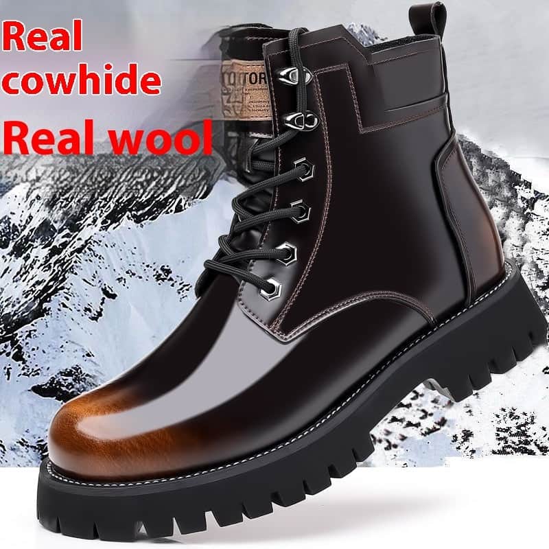 Fall Winter Martin Boots Men's Platform Mid-top BadAssWear.fi