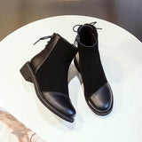 Soft Leather Soft Bottom Stitching Martin Boots For Women BadAssWear.fi