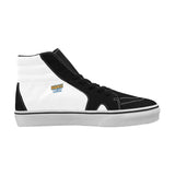 Męskie wysokie buty do skateboardingu, czarno-białe