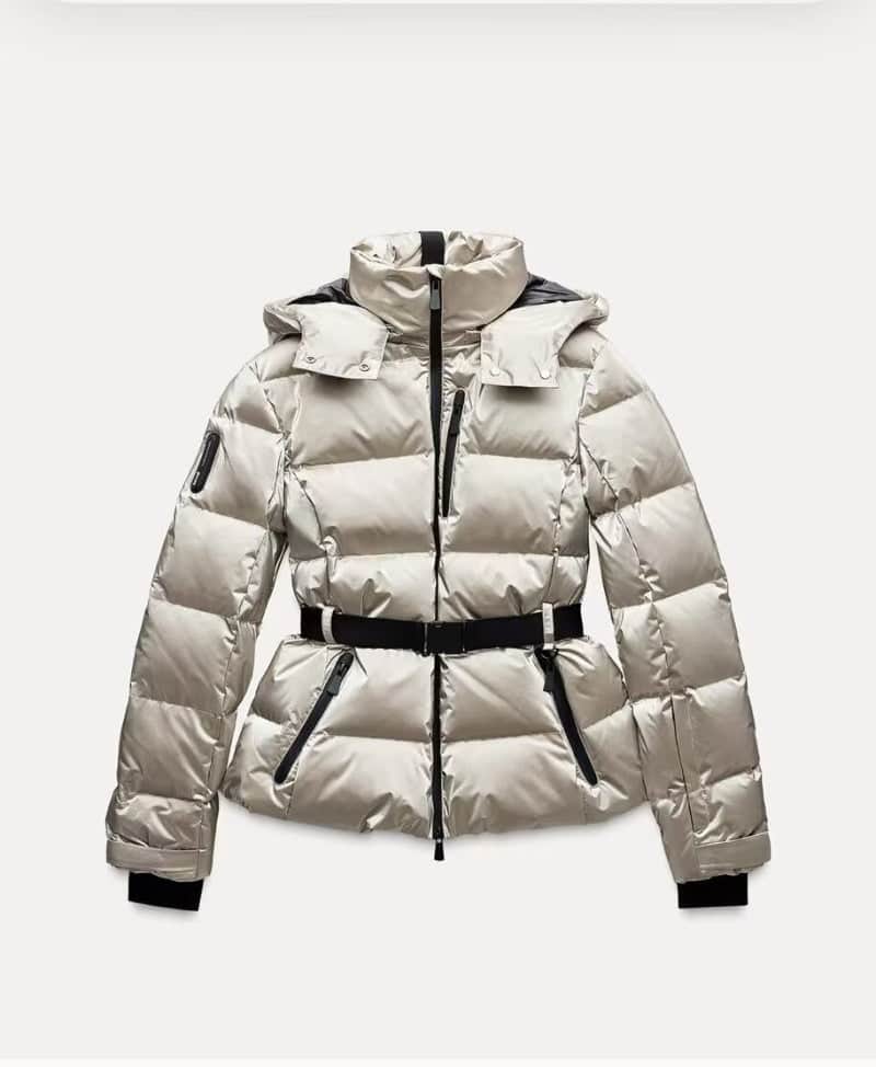 Ski Suit With Belt Stand-up Collar Warm Cotton Jacket BadAssWear.fi