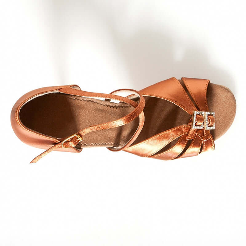 Professional Latin Dancer Diamond Buckle High-end Dance High Heels BadAssWear.fi