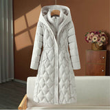 Down Cotton Coat Women's Mid-length Jacket BadAssWear.fi