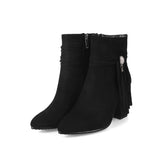 Low heel suede ankle boots women England BadAssWear.fi