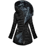 Women's Slim-fit Cotton-padded Jacket Coat Hooded badasswear