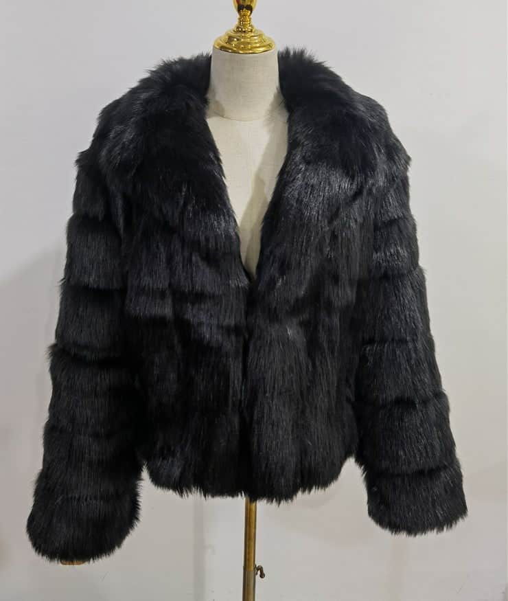 Coat Imitation Fox Fur Women&
