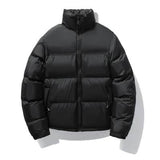 Couple Short Cotton-padded Men's Stand-up Collar Thermal Coat BadAssWear.fi
