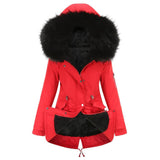 Parka Cotton-padded Coat Mid-length Hooded BadAssWear.fi
