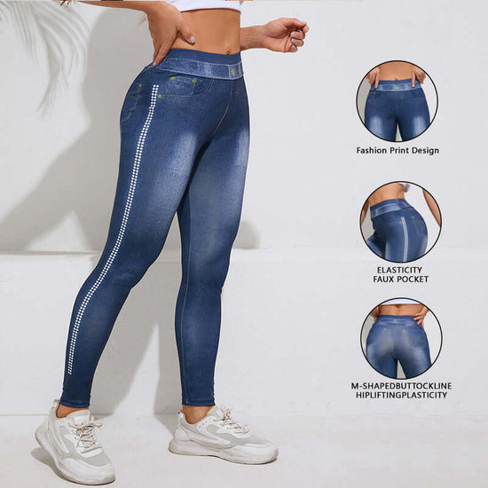 Retro High Elastic Tights Hip Lifting Yoga Trousers BadAssWear.fi