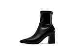 Mid-tube Boots High Heels Autumn And Winter Thick With Fashion Martin Boots Women BadAssWear.fi