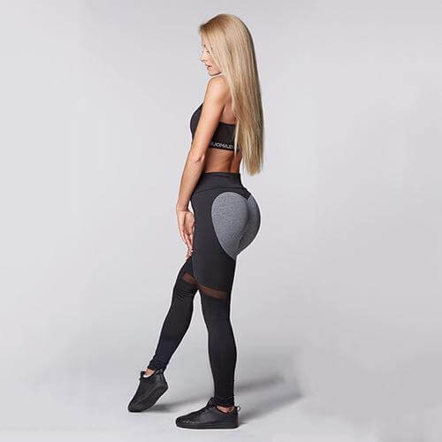 Heart Push Up Leggings Workout Artsadd