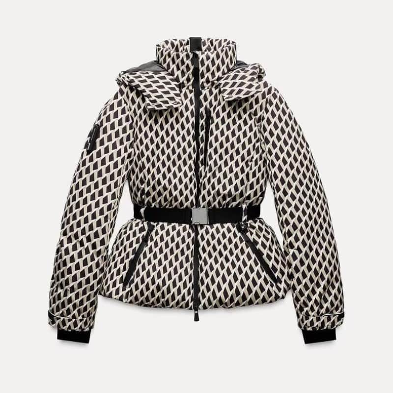 Ski Suit With Belt Stand-up Collar Warm Cotton Jacket BadAssWear.fi