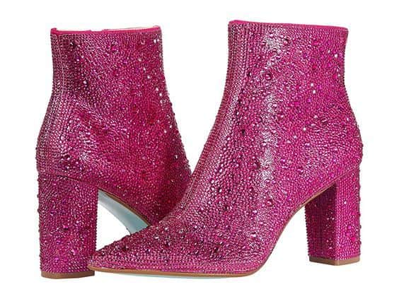 Rhinestone Pointed Toe Fashion Ankle Boots BadAssWear.fi