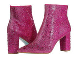 Rhinestone Pointed Toe Fashion Ankle Boots BadAssWear.fi