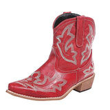 Cowboy Boots Women Embroidery Wedge Heel Shoes Western Cowgirl Boots BadAssWear.fi