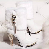 Ankle Boots High Heel Chunky Heel Women BadAssWear.fi
