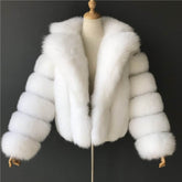 Coat Imitation Fox Fur Women&
