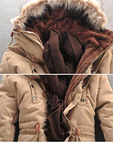 Men Winter Coat Lamb Wool Liner Thick Padded Jacket Men's Cotton Coat BadAssWear.fi