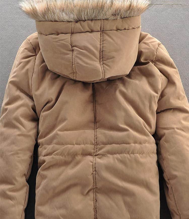 Men Winter Coat Lamb Wool Liner Thick Padded Jacket Men's Cotton Coat BadAssWear.fi