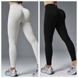 Peach Hip Tight Mid Waist Yoga Pants Hip Lifting Running Fitness BadAssWear.fi