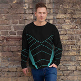 Future Style: Geometric Sweatshirt for Men BadAssWear.fi