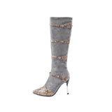 Sexy Boots Women Knee High Boots Thin High Heels Shoes Woman Autumn BadAssWear.fi