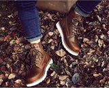 Cowhide Leather Martin Boots Men's Autumn And Winter Plus Cashmere To Keep Warm BadAssWear.fi