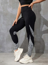 Color Contrast Patchwork Fashion Hip Raise High Waist Tight Sports Yoga Pants Leggings BadAssWear.fi