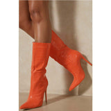 European And American Fashion Women's Pointed Toe High Heel Ankle Boots BadAssWear.fi