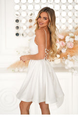  Short dress model 224300 Bicotone 