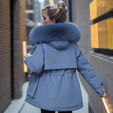 Women's Clothing Velvet Padded Thickened Coat BadAssWear.fi