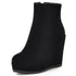 Autumn And Winter Women Platform Platform Wedge Boots BadAssWear.fi