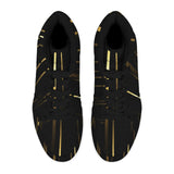 Men's High Top Sneakers Black & Gold