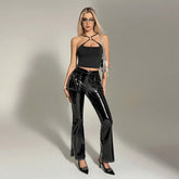 American Sexy Style Sleeveless Vest Autumn And Winter Slim-fitting Crop Top Artsadd