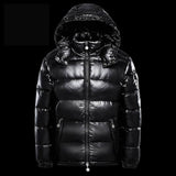 Short Coat Trendy Men's Glossy Thickened Down Jacket BadAssWear.fi