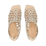 Glimmering Gala Rhinestone Mesh Stiletto Heels
