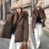 Fleece-lined Thickened Cotton Clothing Female Large Fur Collar Quilted Jacket BadAssWear.fi