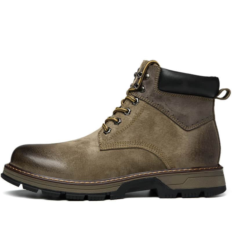 Winter Leather Martin Boots Men's Shoes High Top British BadAssWear.fi