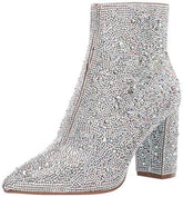 Rhinestone Pointed Toe Fashion Ankle Boots BadAssWear.fi