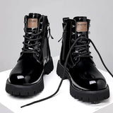 Fall Winter Martin Boots Men's Platform Mid-top BadAssWear.fi
