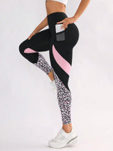 Color Contrast Patchwork Fashion Hip Raise High Waist Tight Sports Yoga Pants Leggings BadAssWear.fi