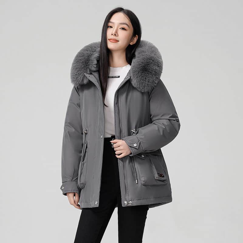 Hooded Padded Cotton Coat Women BadAssWear.fi