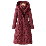 Down Cotton Coat Women's Mid-length Jacket BadAssWear.fi
