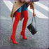 Women Stretch Knee Big Red Boots BadAssWear.fi