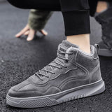 Winter Warm Cotton Shoes Men's Mid-top Trendy BadAssWear.fi