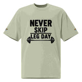 Men's Oversized T-shirt - "Never Skip Leg Day" BadAssWear.fi