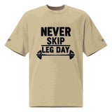 Men's Oversized T-shirt - "Never Skip Leg Day" BadAssWear.fi