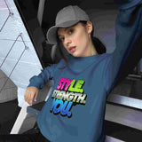 Style, Strength, You. – A Women's Sweatshirt That Combines Style and Comfort. BadAssWear.fi