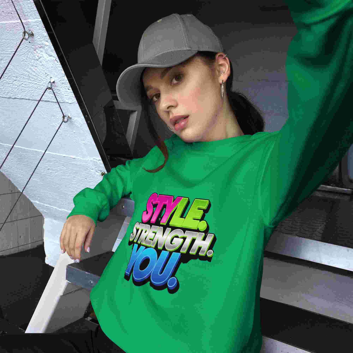 Style, Strength, You. – A Women's Sweatshirt That Combines Style and Comfort.