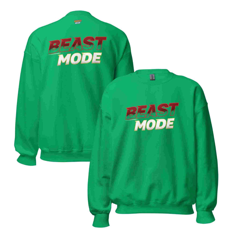 "Beast Mode" Crewneck Sweatshirt: Unleash Your Inner Strength BadAssWear.fi